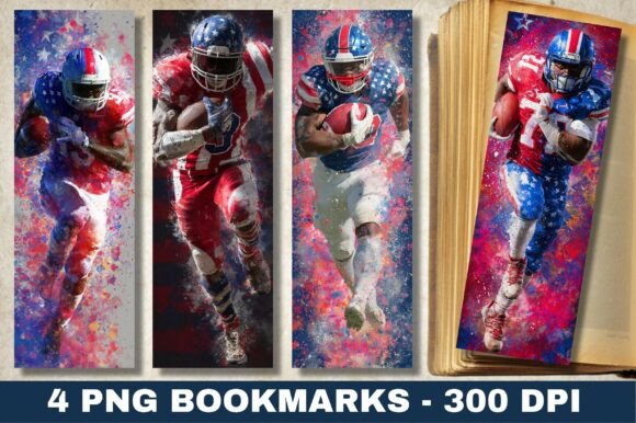 American Football Player Close Bookmarks: A Dynamic Graphic for Content Publishers