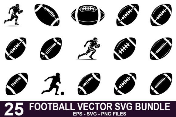 American Football Vector Bundle: Graphics for Crafts