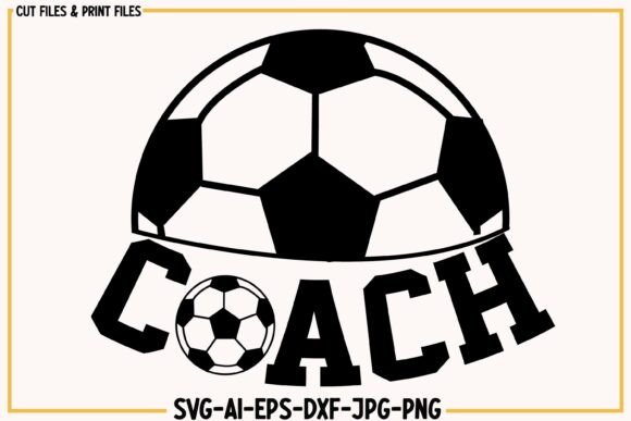 Coach Soccer Football Graphics for Crafts & Web