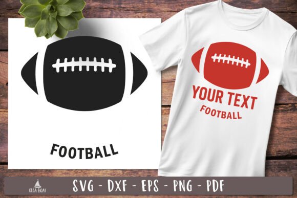 Custom Football Ball SVG Graphics for Crafts & Web