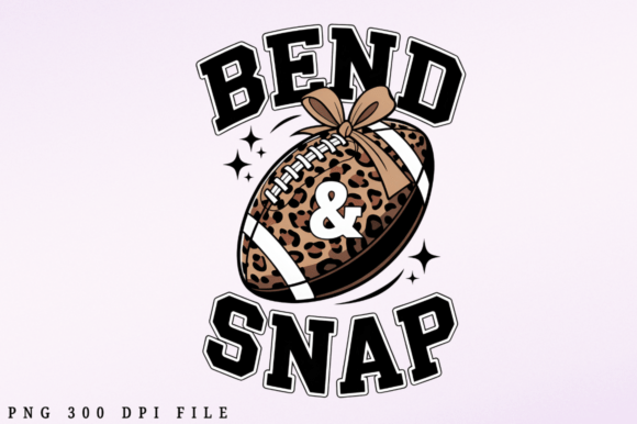 Football Bend and Snap Game Day PNG for Crafts & Graphics