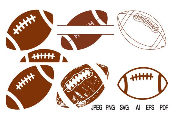 Football Clipart SVG Bundle: Graphics for Crafts