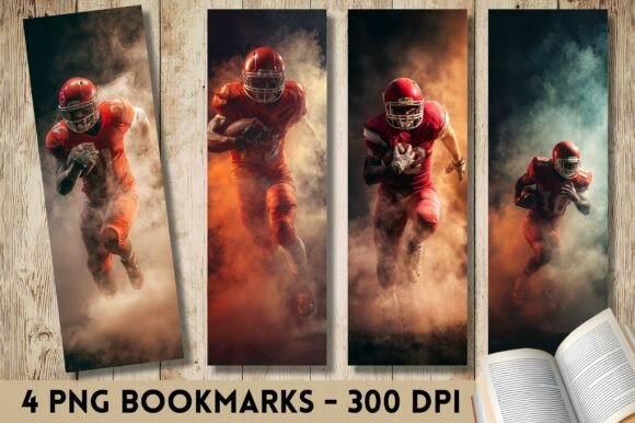 Football Player Smoke Intense Bookmark Review