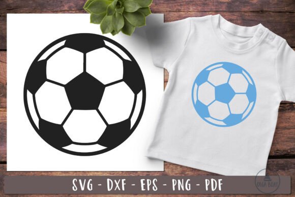 Football Soccer Ball SVG Design for Graphics and Crafts