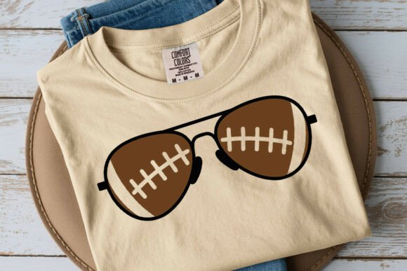 Football Sunglasses Svg: Graphics for Crafts & Sales