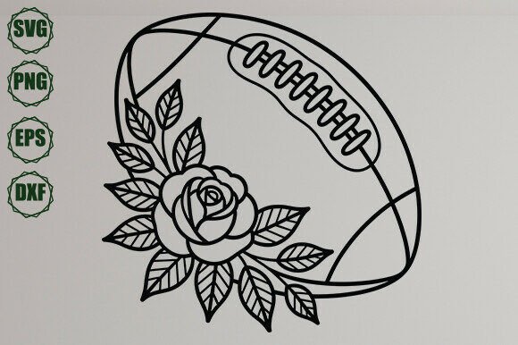 Football Svg, Football Flower Svg – A Crafty Graphics Pick for Digital Sellers