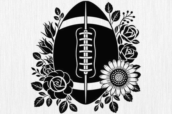 Football SVG Graphics for Crafts and Editorial Design