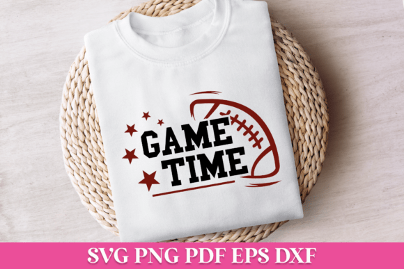 Game Time Football SVG Quote for Crafts Graphics