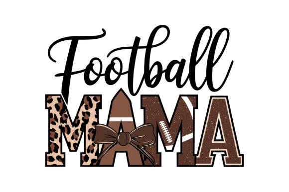 Trendy Football Mama SVG: Graphics for Local Crafts